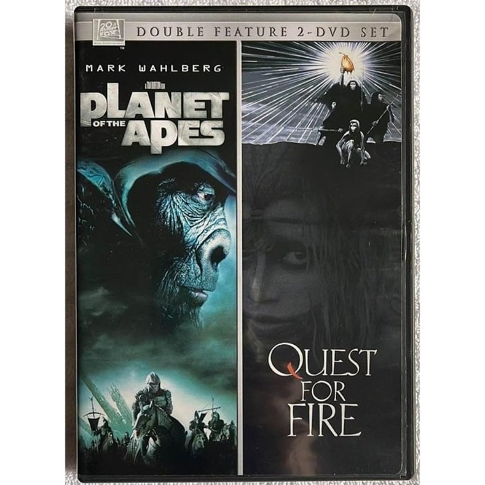 Planet of the Apes (2001)/Quest for Fire (DVD, 2006, 2-Disc Set, Double Feature)